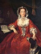 William Hogarth Miss Mary edwards oil painting